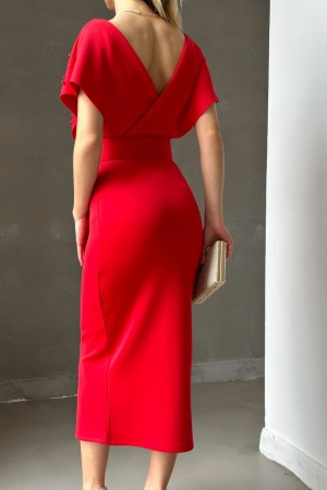 118540 TOPTAN KIRMIZI ABİYE