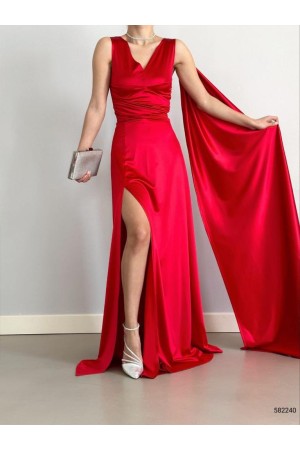 118544 red Evening dress