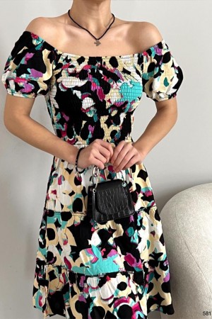 118595 patterned DRESS