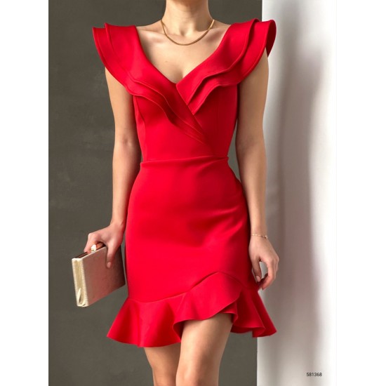 118629 red Evening dress