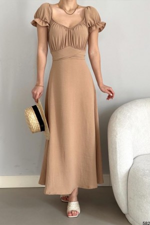 118649 beige DRESS