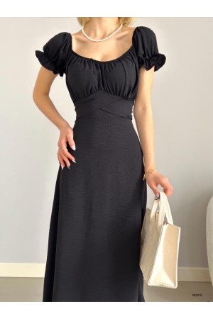 118650 TOPTAN SİYAH ELBİSE