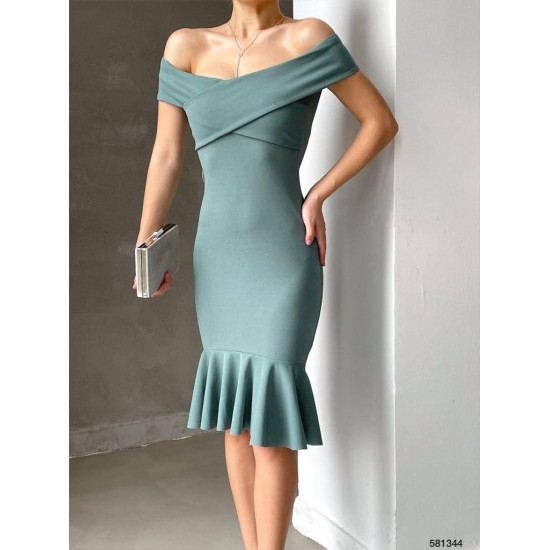 118683 Water is green Evening dress