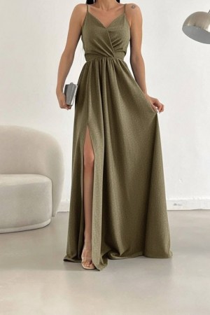 118709 KHAKI "Evening dress"