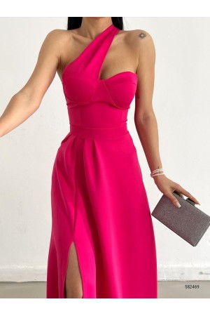 118713 fuchsia Evening dress