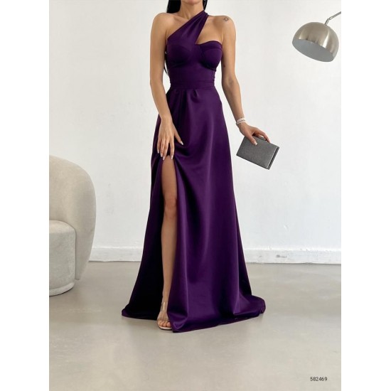 118715 purple Evening dress