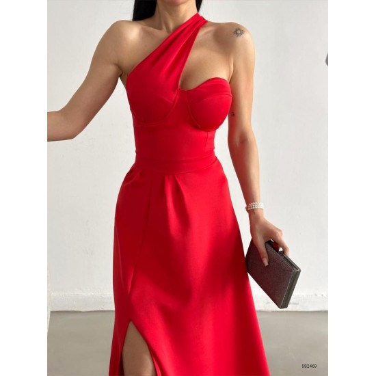 118716 red Evening dress