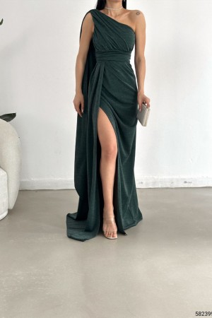 118753 GREEN Evening dress