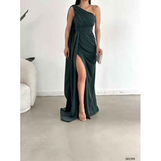 118753 GREEN Evening dress