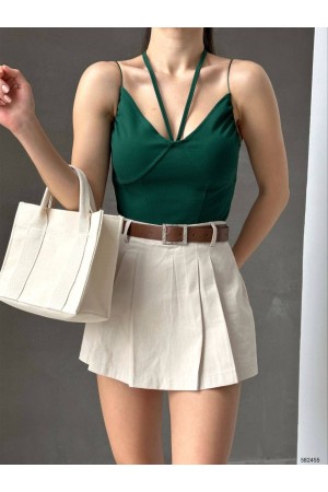 118761 TOPTAN ZÜMRÜT YEŞİL BLUZ