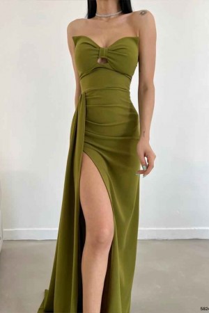118783 GREEN Evening dress