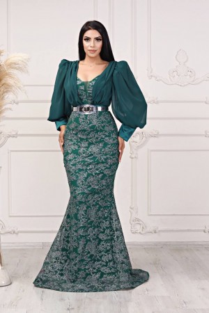 118877 TOPTAN ZÜMRÜT YEŞİL ABİYE