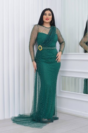 118881 TOPTAN ZÜMRÜT YEŞİL ABİYE