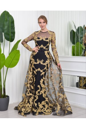 118892 TOPTAN SİYAH ABİYE