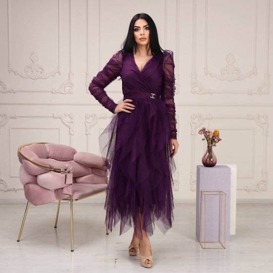 118893 purple Evening dress