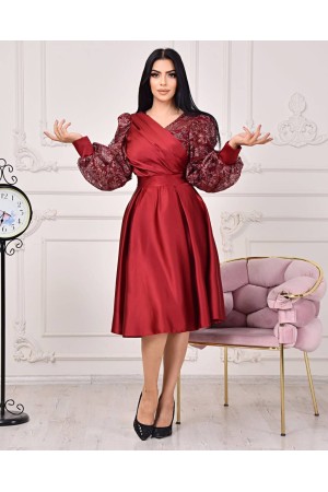 118912 TOPTAN BORDO ABİYE