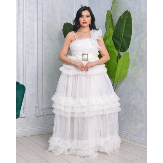118922 white Evening dress