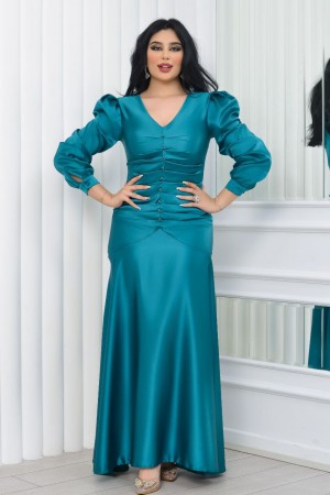 118924 GREEN Evening dress