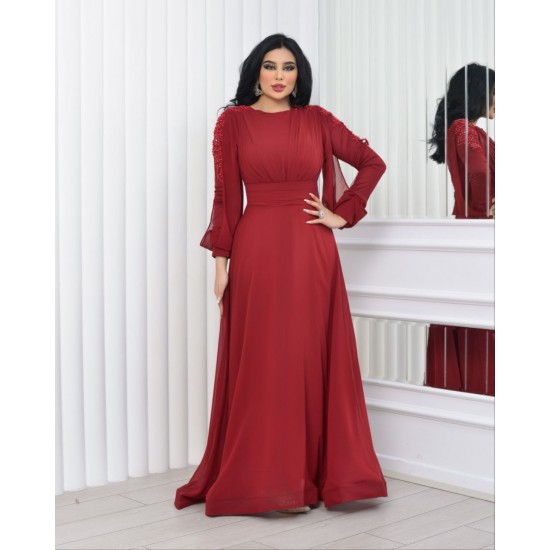 118930 burgundy Evening dress