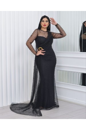 118936 TOPTAN SİYAH ABİYE