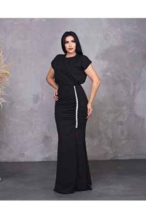 118944 TOPTAN SİYAH ABİYE