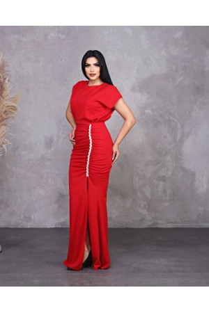 118946 TOPTAN KIRMIZI ABİYE