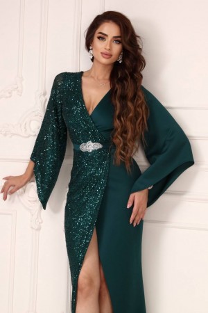 118954 TOPTAN ZÜMRÜT YEŞİL ABİYE