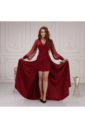 118955 TOPTAN BORDO ABİYE