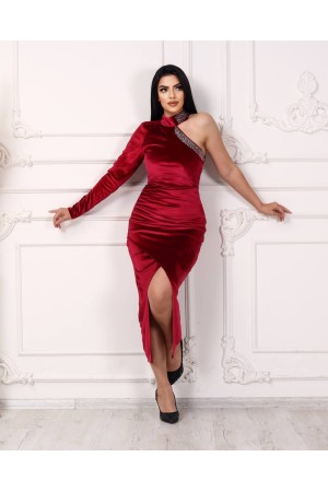 118969 TOPTAN BORDO ABİYE