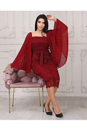 118974 TOPTAN BORDO ABİYE