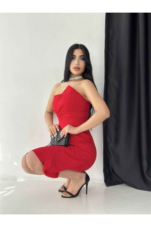 118976 TOPTAN KIRMIZI ABİYE