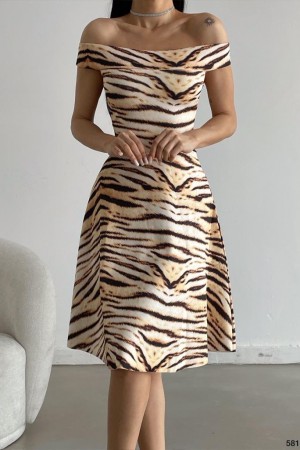 119074 TOPTAN DESENLİ ELBİSE