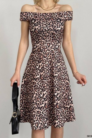 119075 TOPTAN DESENLİ ELBİSE