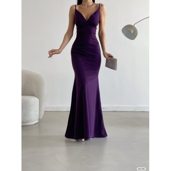 119077 damson Evening dress