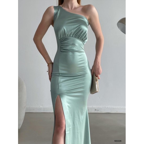 119112 Water is green Evening dress