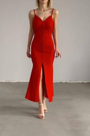 119119 red Evening dress