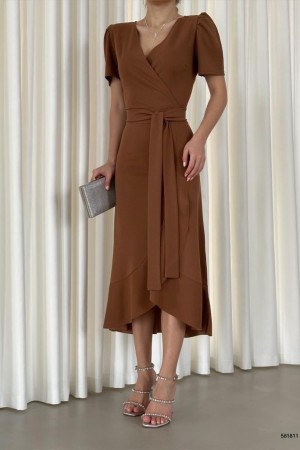 119132 TOPTAN KAHVE ELBİSE
