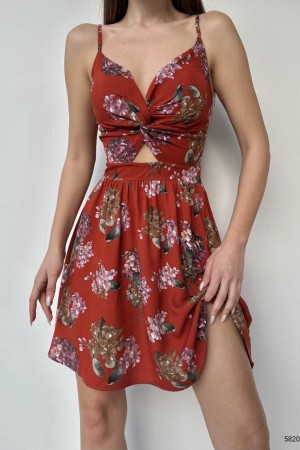 119217 TOPTAN DESENLİ ELBİSE