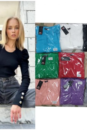 130574 TOPTAN BEYAZ BLUZ