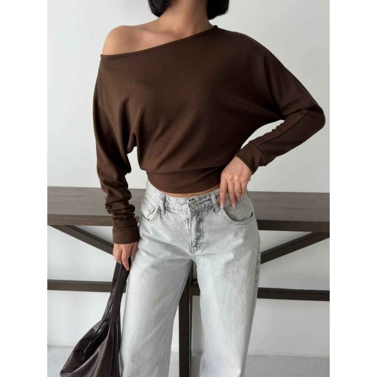 140034 COFFEE BLOUSE