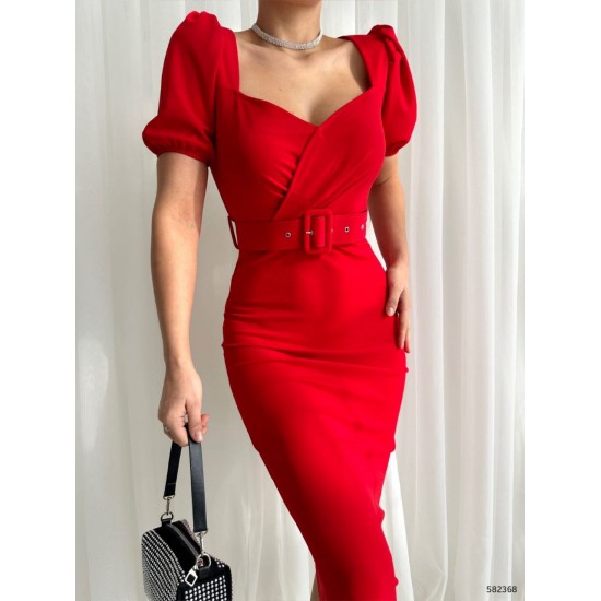 141748 red DRESS