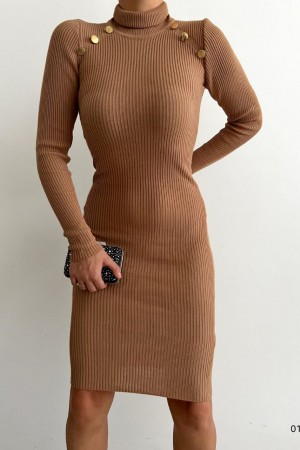 141759 TOPTAN CAMEL ELBİSE