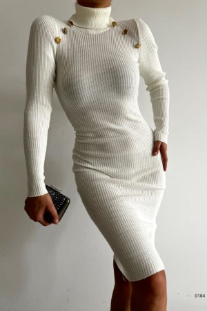 141762 TOPTAN BEYAZ ELBİSE