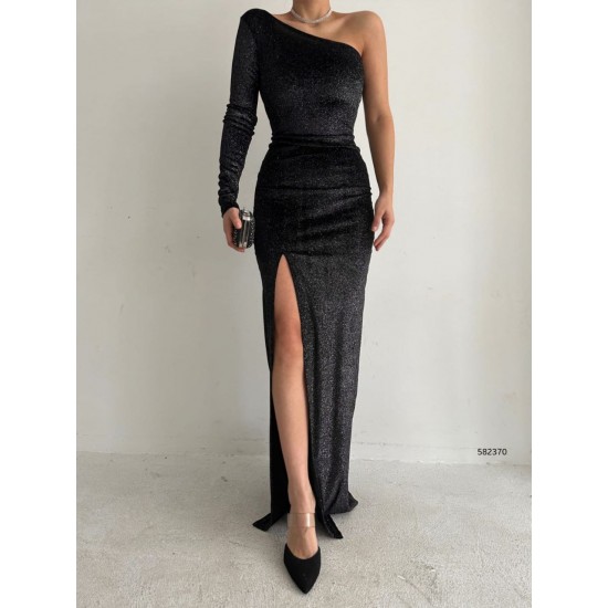 141933 TOPTAN SİYAH ELBİSE