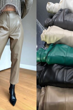 141983 TOPTAN YEŞİL PANTOLON