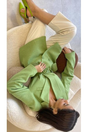 141987 TOPTAN FISTIK YEŞİLİ CEKET