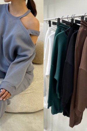 141998 TOPTAN SİYAH EŞOFMAN TAKIM