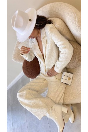 142004 TOPTAN EKRU PANTOLON TAKIM