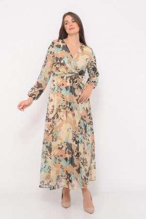 142019 TOPTAN DESENLİ ELBİSE