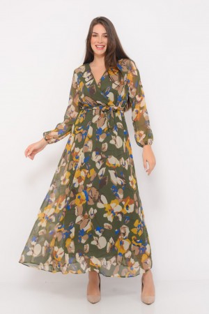 142020 TOPTAN DESENLİ ELBİSE